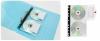 Folie de protectie A4 pentru CD/DVD/BLURAY cu etichete pentru index, 5 buc./set, PUKKA