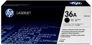 Cartus toner CB436A (36A) negru HP 2000 pagini + CADOU