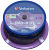DVDplusR Verbatim 8.5GB 8x spindle 25 bucati
