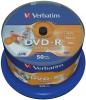 DVD-R Verbatim 4.7GB 16x wide inkjet printabil spindle 50 bucati