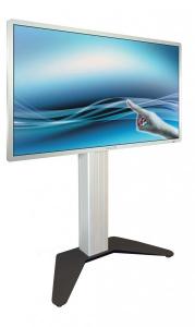Stand mobil pentru monitor Focus touch 55&quot;-85&quot;, electric, SMIT - alb