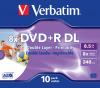 Dvdplusr dl verbatim 8.5gb 8x inkjet