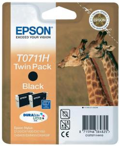 Epson C13T07114H10 (T0711H) cartus cerneala pachet dublu negru
