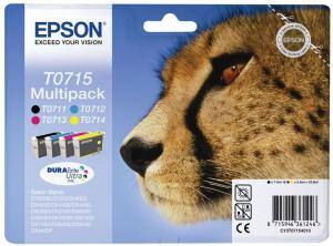 Epson C13T07154010 (T0715) cartuse cerneala negru, cyan, magenta, galben