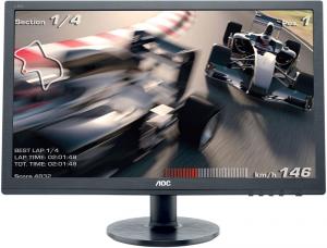 Monitor LED TN AOC E2460SH 24&quot; FullHD VGA DVI HDMI boxe integrate