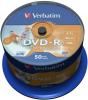 DVD-R Verbatim 4.7GB 16x wide inkjet printabil spindle 50 bucati