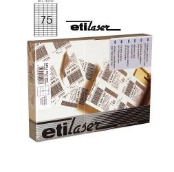 Etichete autoadezive 75/A4, 40 x 18 mm, 200 coli/top, ETILASER - albe