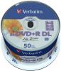 DVDplusR DL Verbatim 8.5GB 8x inkjet printabil no ID spindle 50 bucati