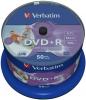 DVDplusR Verbatim 4.7GB 16x wide inkjet printabil no ID spindle 50 bucati