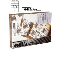 Etichete autoadezive 10/A4, 105 x 57 mm, 200 coli/top, ETILASER - albe