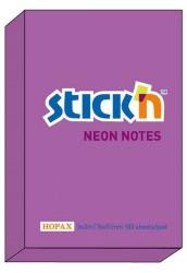 Notes autoadeziv 76 x 51 mm, 100 file, Stick&quot;n - violet neon
