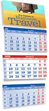 Calendar de perete 2009 triptic pliabil