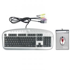 Kit Tastatura + Mouse A4Tech KBS-2830 Wired KB + 2X Click Wireless Optical Mouse