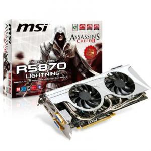 Placa Video MSI ATI 5870 Lightning 1GB DDR5 256bits Display Port Assassin Creed II