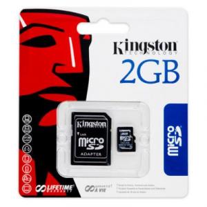 Card Micro Secure Digital (SD) 2GB + Adaptor Kingston