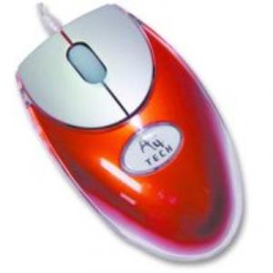 Mouse A4Tech MOP-18-1 Crystal Optical USB Red pentru notebook
