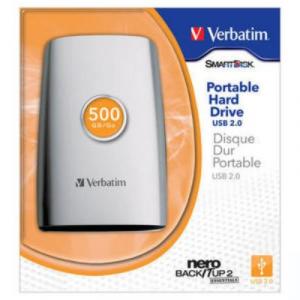 HDD Extern 2.5inch 500GB Verbatim 5400rpm 8MB USB Silver