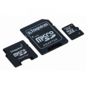 Card Micro SD 8GB SDHC clasa 4 Kingston + 2 Adaptoare