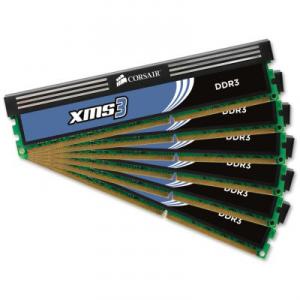 Kit Memorie Triple Channel 12GB DDR3 (6 x 2GB) 1600 CL9 XMS3 Intel EMP Corsair