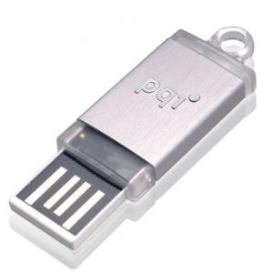 Stick Flash USB 4GB Traveling Disk Mini i810 Plus Silver PQI