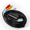 Cablu SCART - 3*RCA Tata / Tata 2m Kinetix