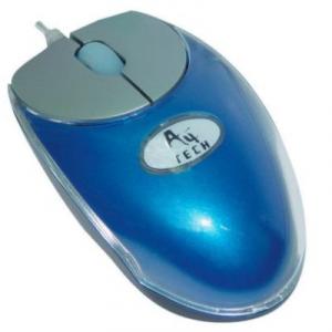 Mouse A4Tech MOP-18-2 3D Mini Optical USB Blue pentru notebook