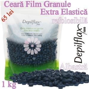 Ceara FILM Granule extra elastica 1kg Albastra - Depilflax