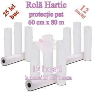 12 Buc Rola hartie pentru pat cosmetica de 80m