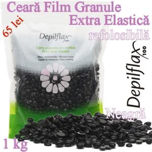 Ceara FILM Granule extra elastica 1kg Neagra - Depilflax
