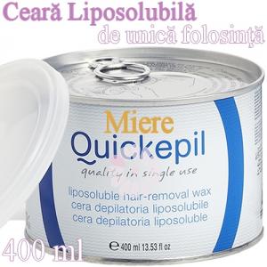 Ceara epilat de unica folosinta la cutie de 400ml cu Miere - Quickepil