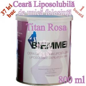 Ceara cu Titan Rosa de unica folosinta la cutie 800ml - Biemme