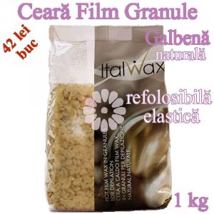 Ceara FILM granule Galbena 1kg elastica, refolosibila - ItalWax