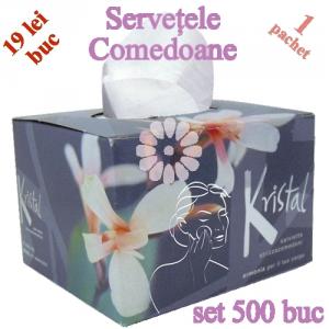 Servetele extractie comedoane pentru tratamente faciale 500buc - Kristal