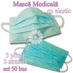Masca medicala cu elastic 50buc