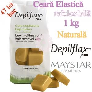 Ceara elastica 1kg refolosibila Naturala - Depilflax