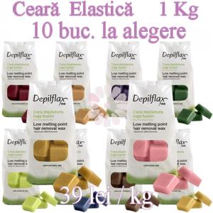 10 Buc LA ALEGERE - Ceara elastica 1kg - Depilflax