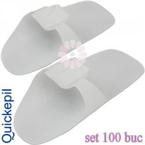 Papuci Universali de unica folosinta deschisi, set 100 buc - Quickepil