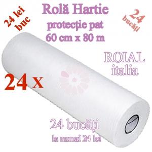 24 Buc Rola hartie pentru pat cosmetica de 80m