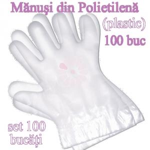 Manusi de unica folosinta din plastic 100buc