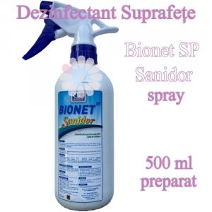Bionet SP Sanidor - dezinfectant suprafete 500ml spray