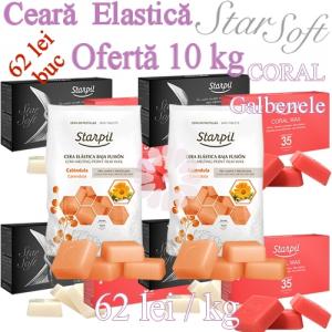 10 Buc LA ALEGERE - Ceara elastica 1kg - StarSoft, CORAL si Galbenele