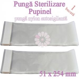 Punga sterilizare pupinel 1buc - 51 x 254 mm