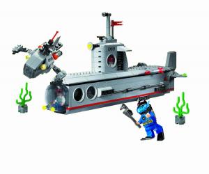 Jucarie Lego Submarin Militar, 382 piese