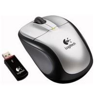 Mouse optic Logitech cordless V220, USB, silver (910-000447)