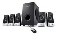 Boxe Genius SW-5.1 1500 Black, 45W(Subwoofer 20W+5 sateliti*5W), 3 1730575100