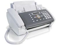 Fax inkjet cu telefon, viteza modem 14.4 Kbps,capacitate alimentator documente 100 pagini, memorie fax 150pagini, memorie agenda 96 numere