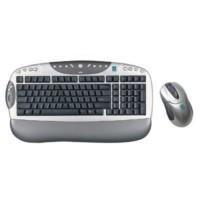 Kit wireless A4tech tastatura + mouse optic KBS-2350ZRU, USB, argintiu/negru