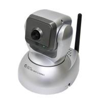 Pan&Tilt WiFi Camera | camera de supraveghere wireless | unghiuri orizontala (350B0) verticala (135B0) | 15 level zoom | Motion detected mail | Low lux display | IP address hidden | DIVX capture | Remotely view & listen