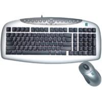 Kit A4tech KBS-2148 tastatura KB-21 + mouse optic SWOP-48, PS2, argintiu/negru