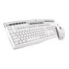 Keyboard cu fir 104 but caractere romanesti + Mouse optic 2xclick cu scroll, conectare PS2, White